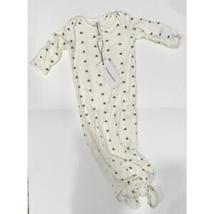 NWT Baby Sprouts Newborn Bamboo Sleep Sack Knotted Sleeper Size 0-3 Months